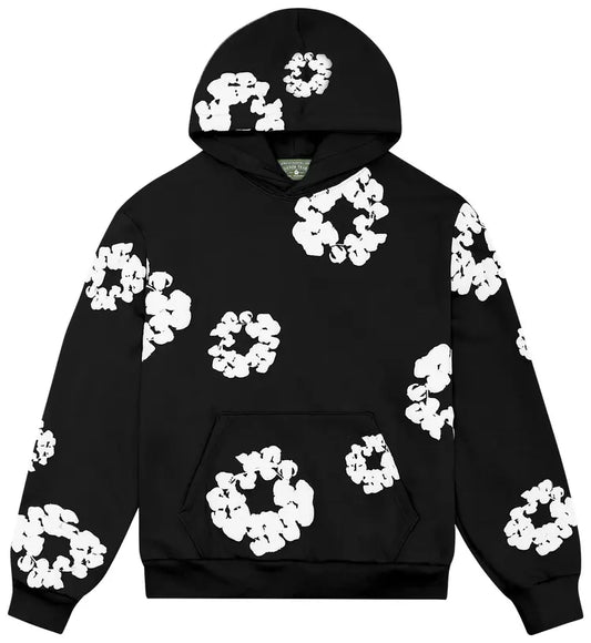 Denim Tears Cotton Wreath Black Hoodie