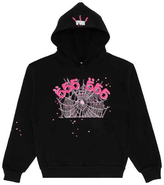 Sp5der Angel Numbers 'Black' Hoodie