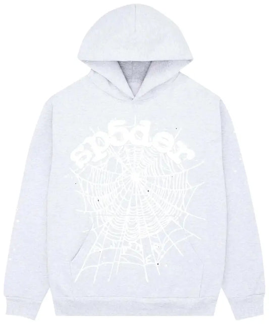 Sp5der OG Web 'Heather Grey' Hoodie